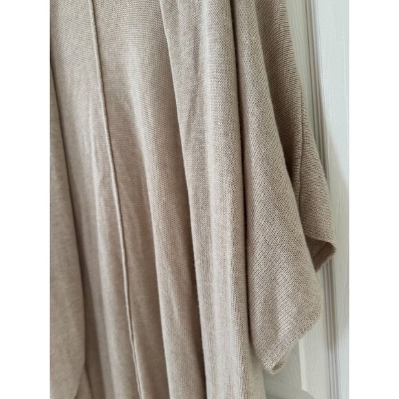 Leith Womens M Open Front Draped Cardigan Tan EUC - Picture 8 of 11